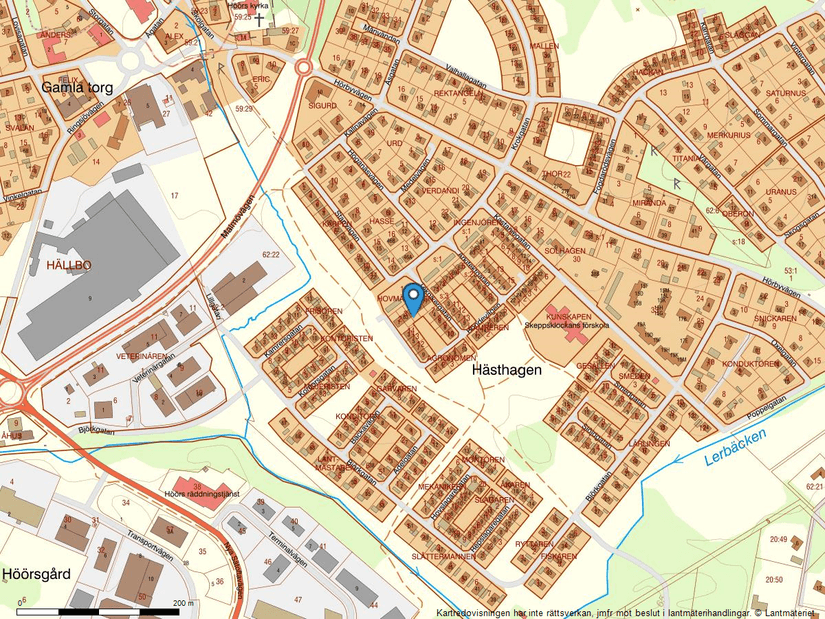 Villa, Radhus, Krokgatan 81, Veterinärsområdet, Höör