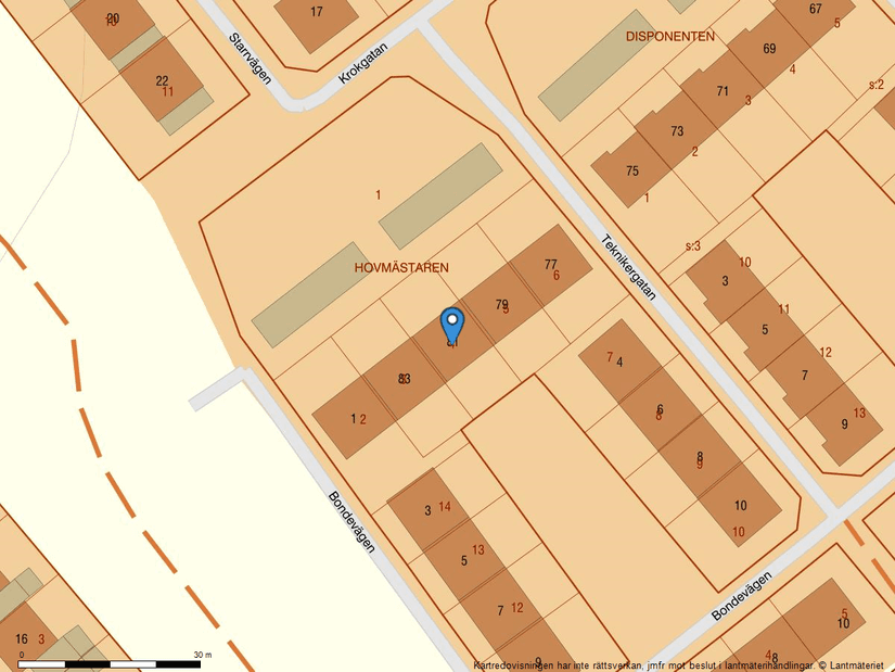 Villa, Radhus, Krokgatan 81, Veterinärsområdet, Höör