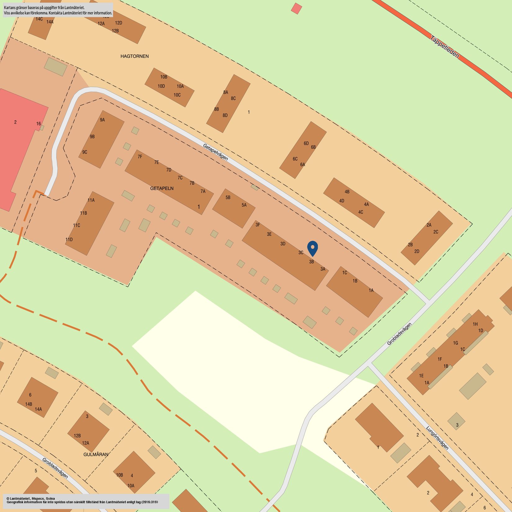 Radhus, Getapelvägen 3B, Åhus - Täppet, Kristianstad
