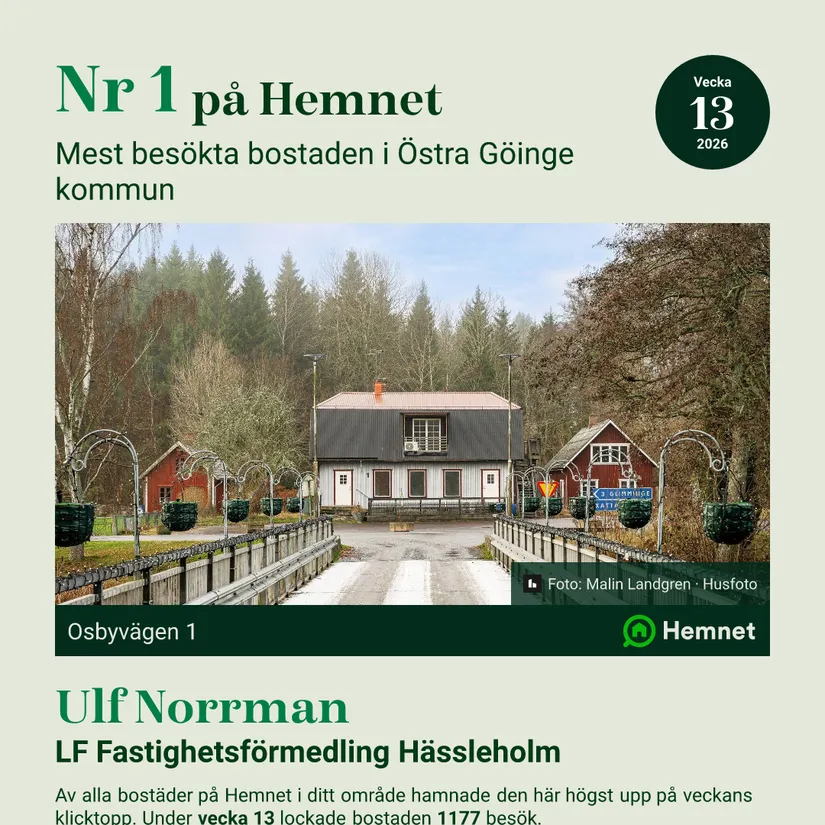 Villa, Osbyvägen 1, Broby, Östra Göinge