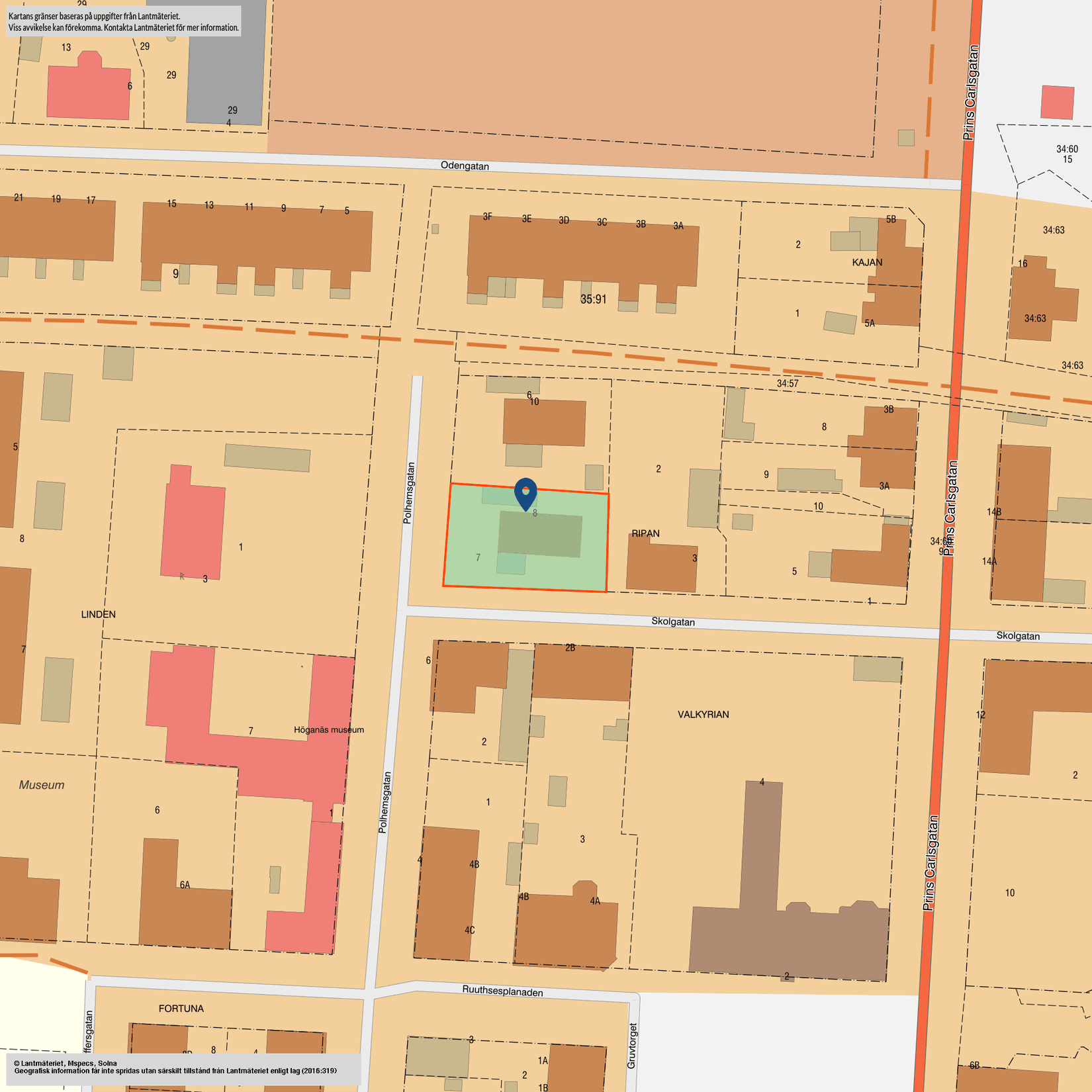 Villa, Polhemsgatan 8, Höganäs