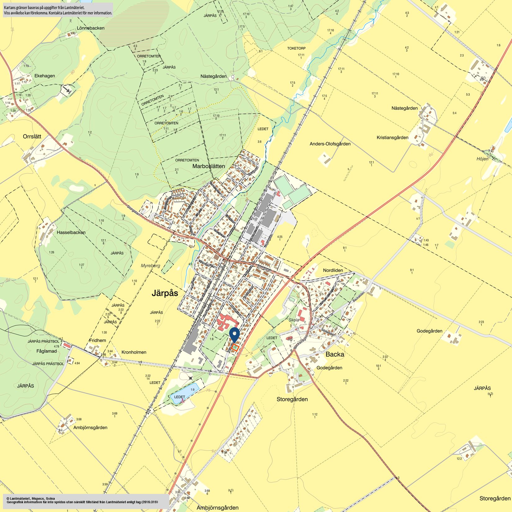 Villa, Parkgatan 33, Järpås, Lidköping