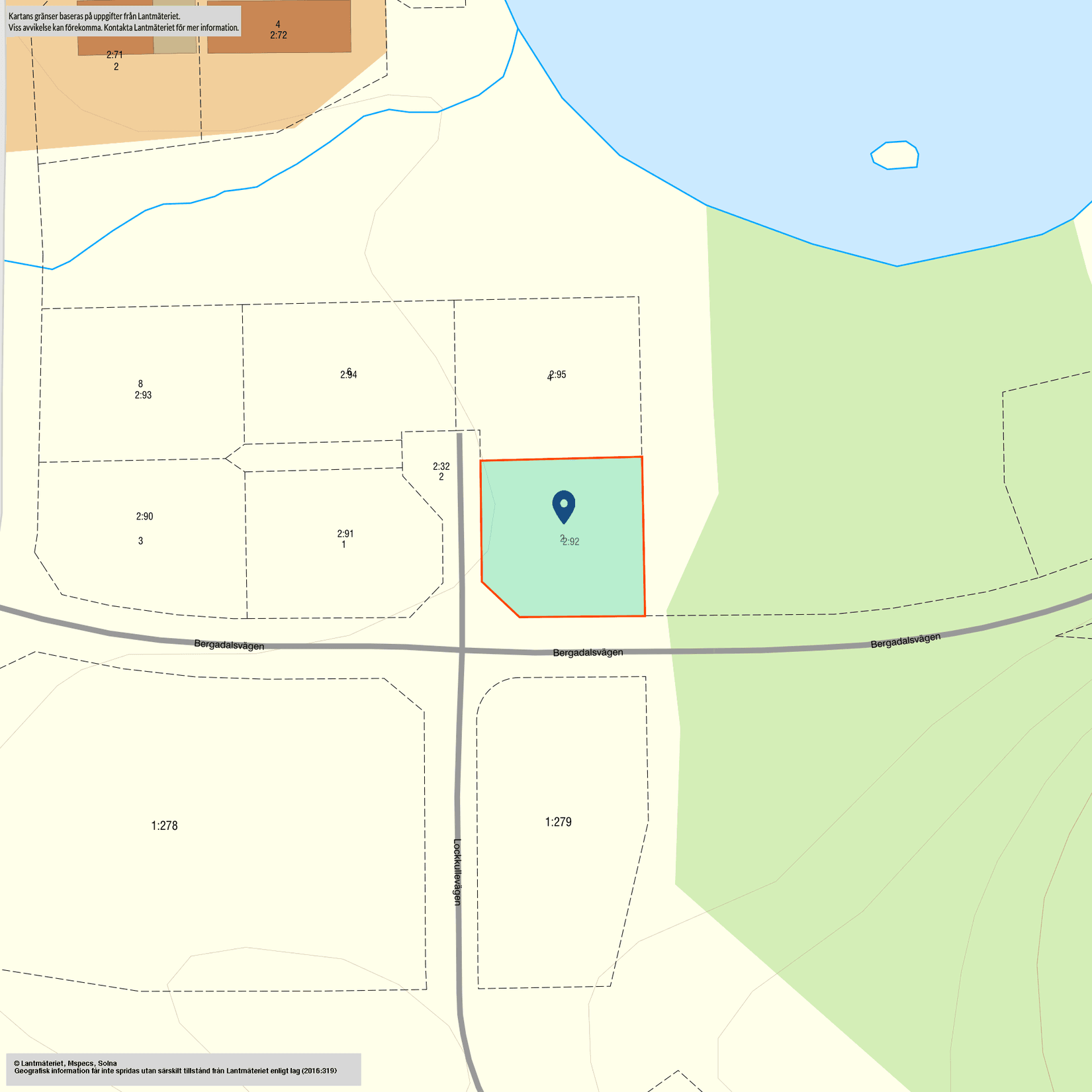 Tomt, Lockkullevägen 2, Erikstorp, Bollebygd