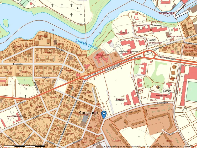 Villa, Radhus, Fotbollsgatan 20F, Kneippen, Norrköping