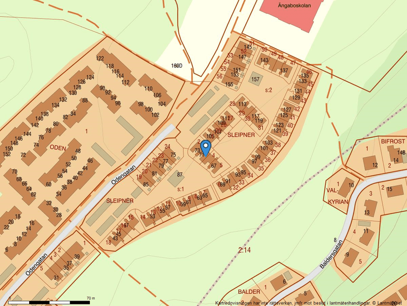 Villa, Radhus, Odengatan 71, Östra Ängabo, Alingsås