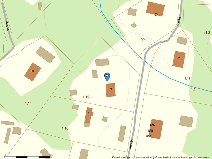 Villa, Korsån 59, Falun