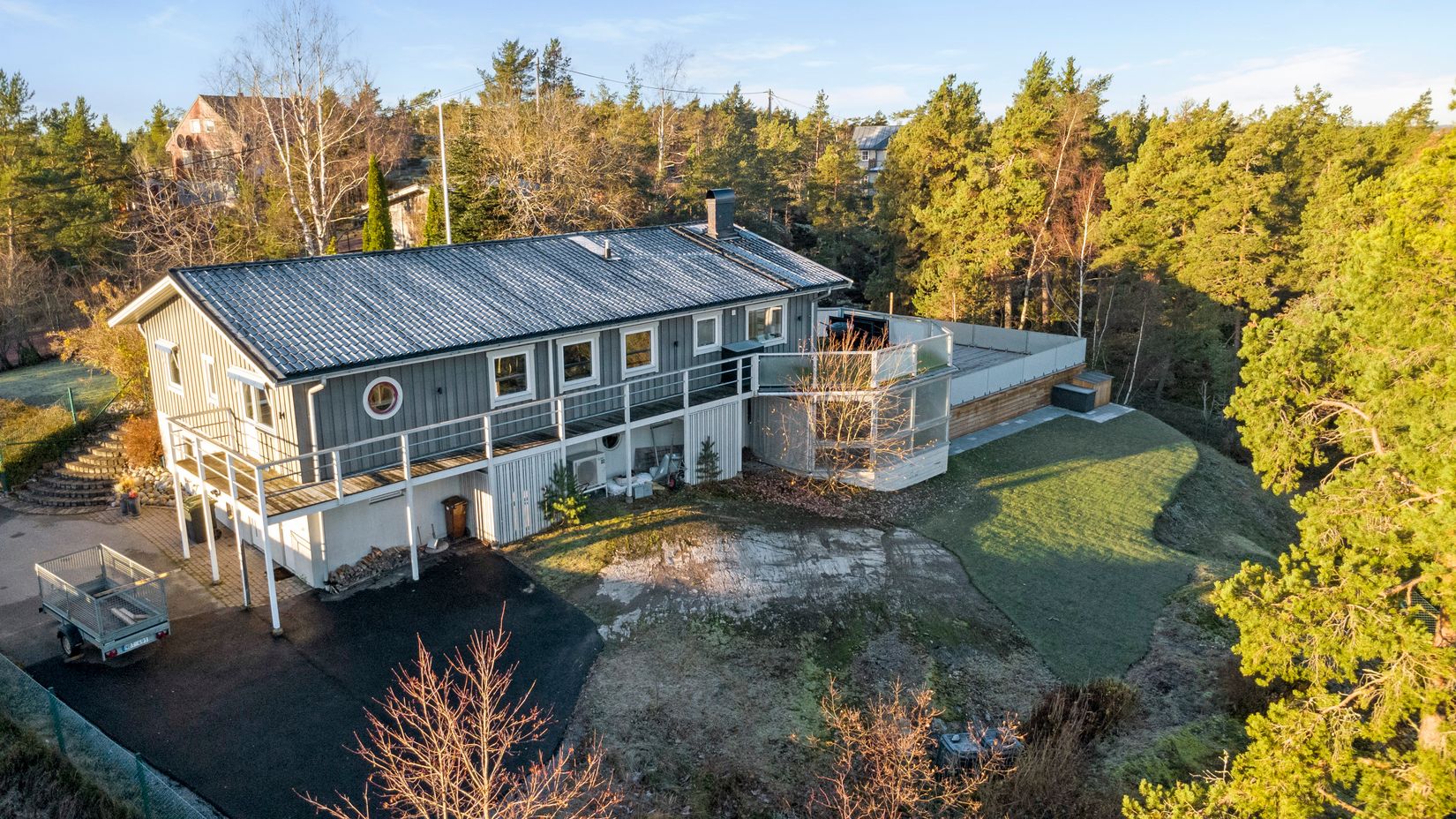 Villa, Bergsryggen 7, Skeppsdalsström, Värmdö