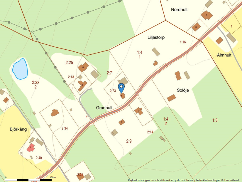 Gård/Skog, Hultet Granhult 1, Hällingsjö, Mark