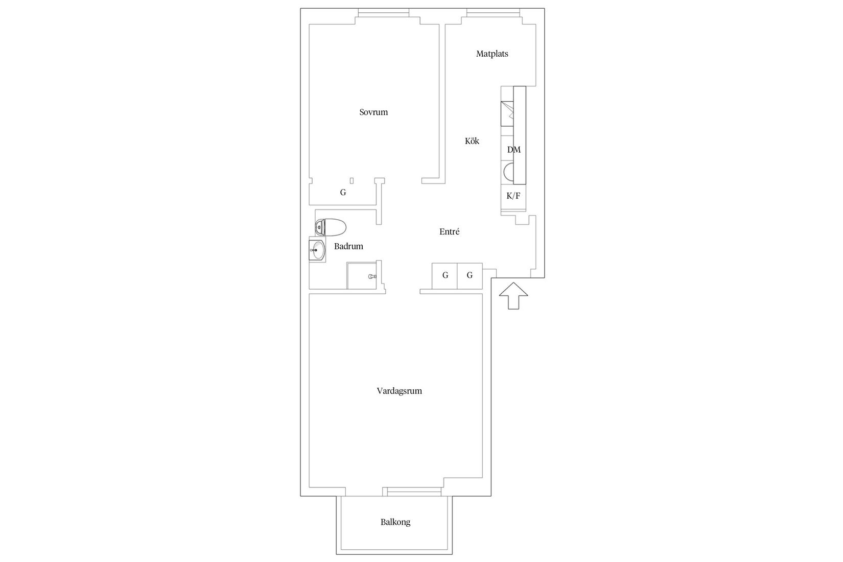 Bostadsrätt, Snapphanegatan 4C, Centrum, Hässleholm