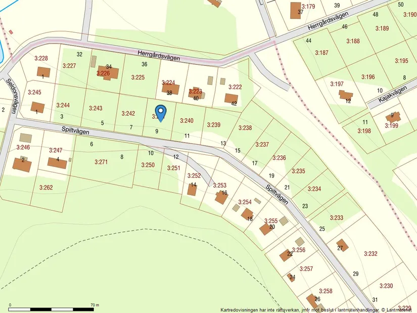 Tomt, Spiltvägen 9, Skyrup, Hässleholm