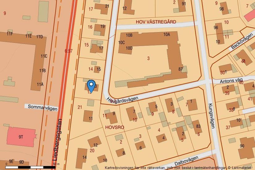 Villa, Hovgårdsvägen 13, Hov, Växjö