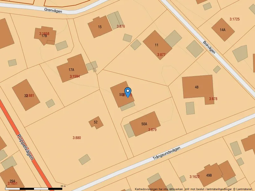 Villa, Trångsundsvägen 50B, Fornudden-Persudde, Tyresö