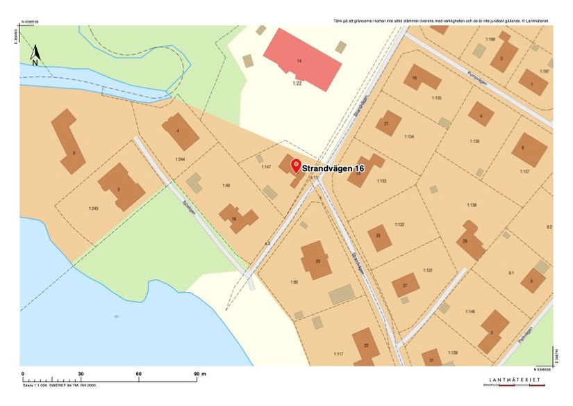 Villa, Strandvägen 16, Sandared, Borås