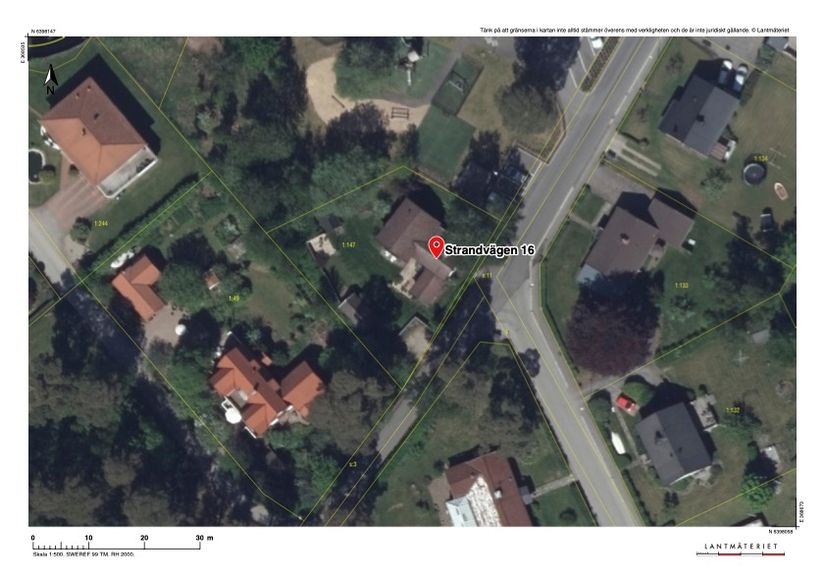 Villa, Strandvägen 16, Sandared, Borås