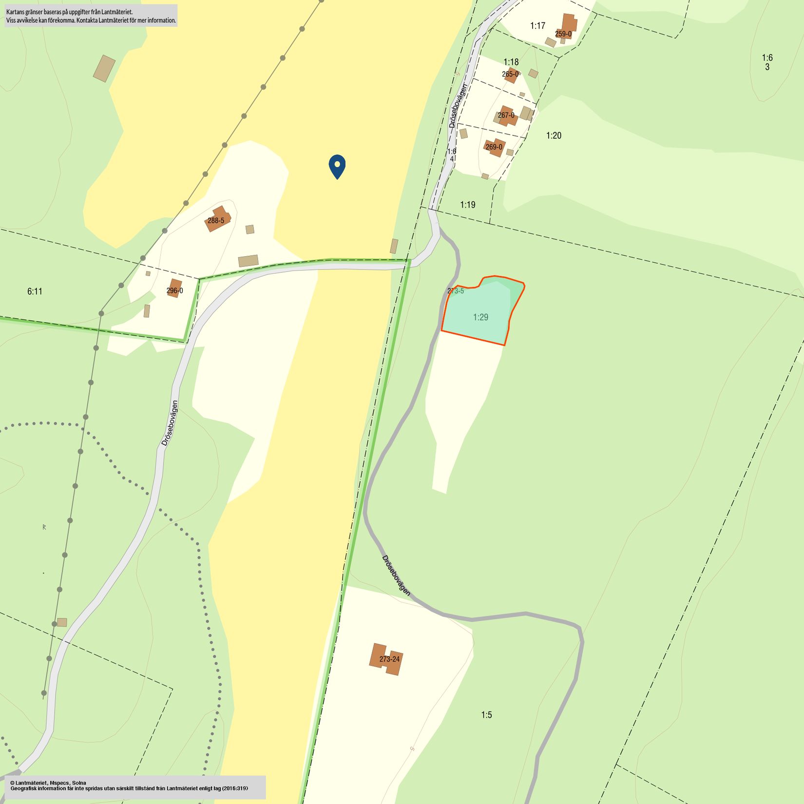 Tomt, Drösebovägen 273-5, Drösebo, Karlshamn