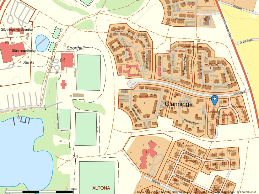 Villa, Dragongången 4, Laholm