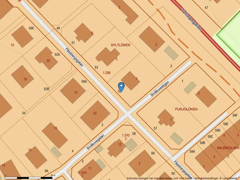 Villa, Fässbergsgatan 55, Toltorpsdalen, Mölndal