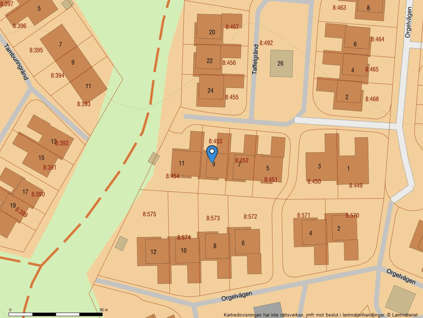 Villa, Radhus, Taffelgränd 9, Viksjö Hummelmora, Järfälla