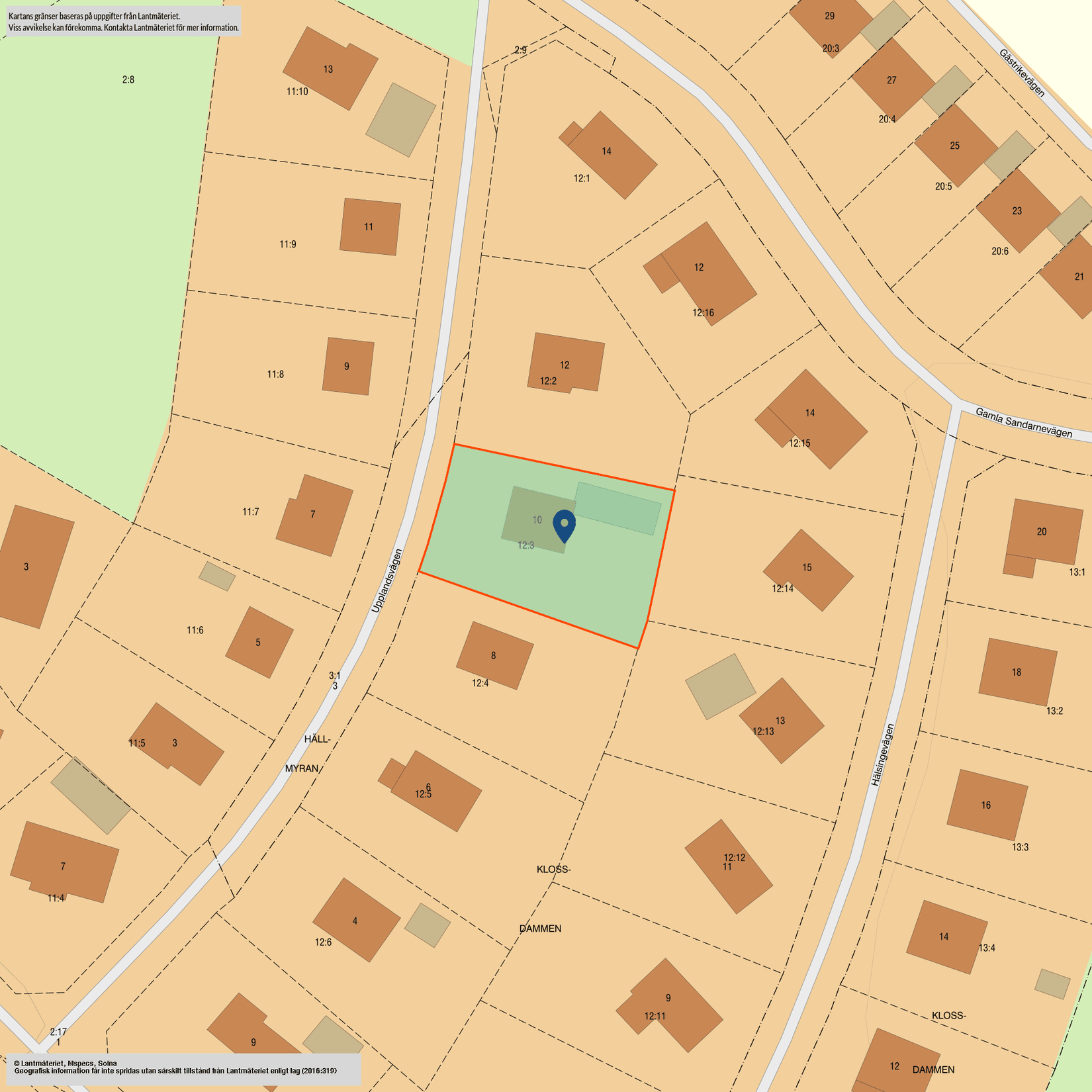 Villa, Upplandsvägen 10, Klossdammen, Söderhamn