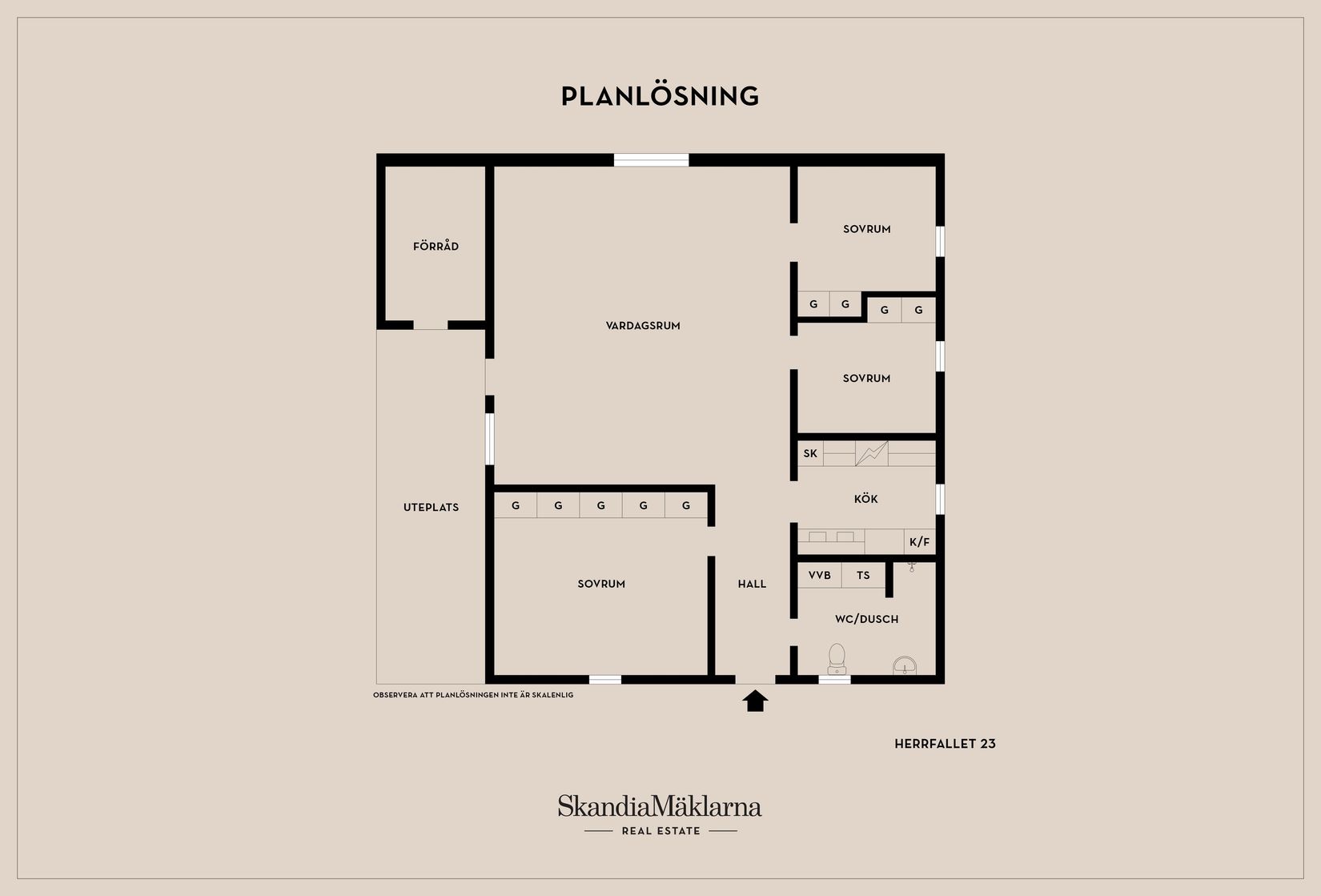 Bostadsrätt, Herrfallet 23, Herrfallet, Eskilstuna