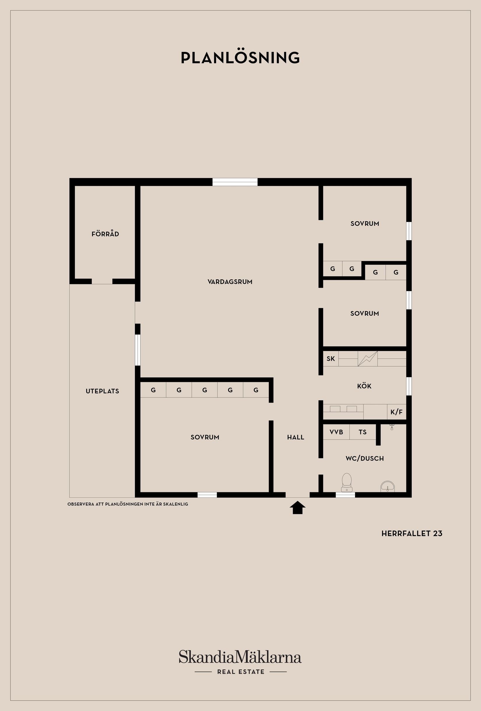 Bostadsrätt, Herrfallet 23, Herrfallet, Eskilstuna
