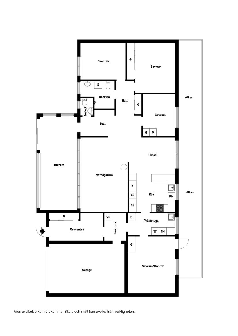 Villa, Villagatan 38, Veddige, Varberg