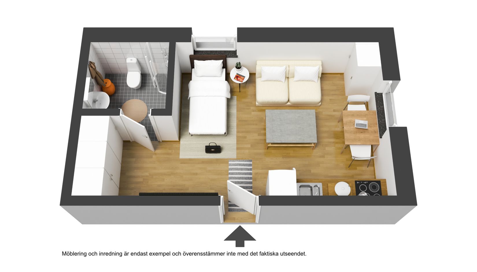 Bostadsrätt, Östra Kyrkogatan 54A, Haga, Umeå