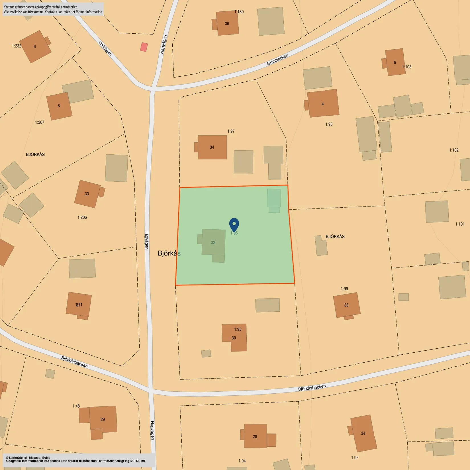 Villa, Hagvägen 32, Björkås, Ludvika