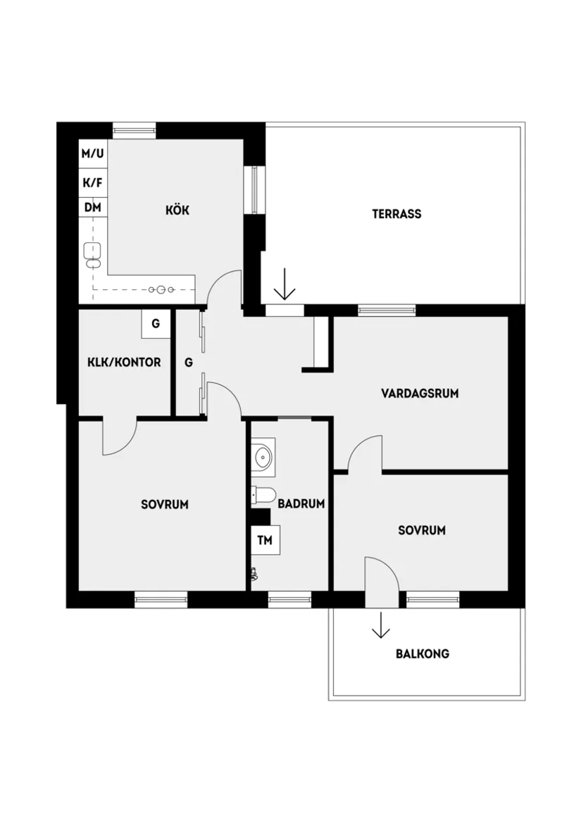 Bostadsrätt, Klövervallsvägen 67B, Vallatorp, Täby