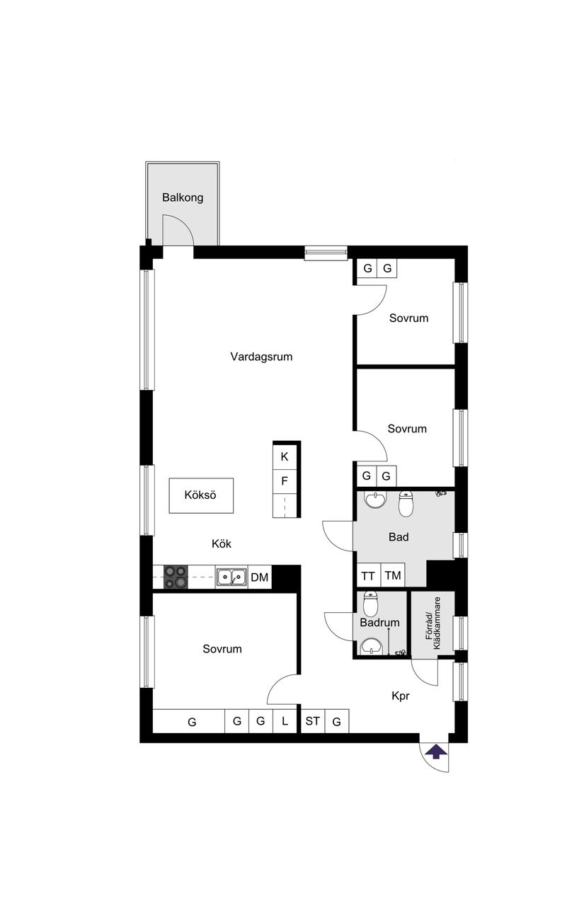 Bostadsrätt, Bällstavägen 60, Bromma / Annedal, Stockholm