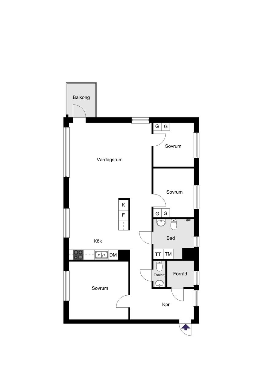 Bostadsrätt, Bällstavägen 60, Bromma / Annedal, Stockholm