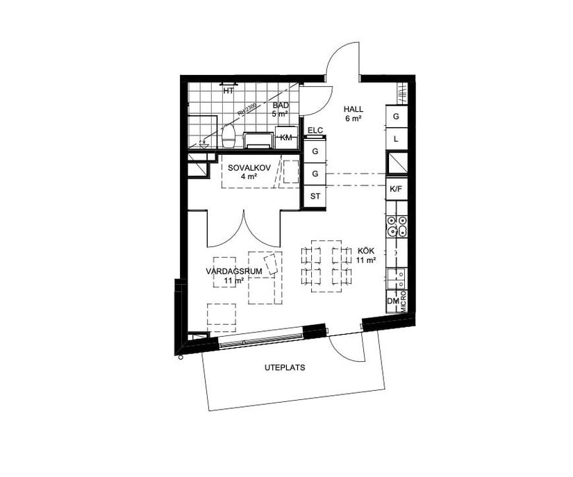 Bostadsrätt, Tyska Bottens Väg 37B D-1101, Nockebyhov, Stockholm