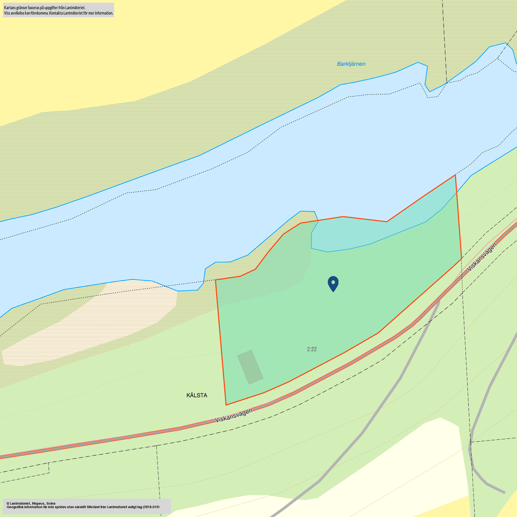 Tomt, SUNDSVALL KÄLSTA 2:22 Stöde, Sundsvall
