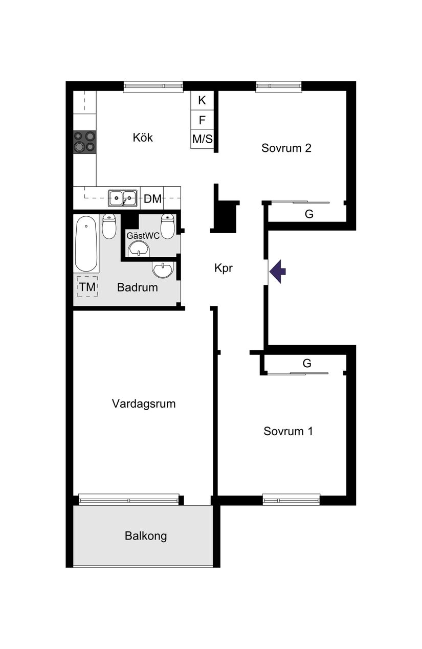 Bostadsrätt, Jonstorpsvägen 20, Huvudsta, Solna