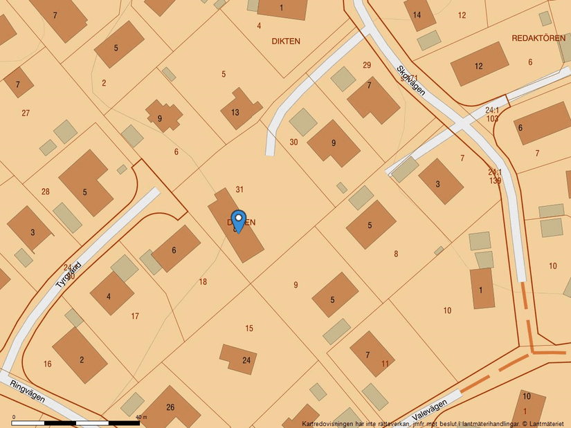 Villa, Tyrgränd 8, Täby Kyrkby, Täby