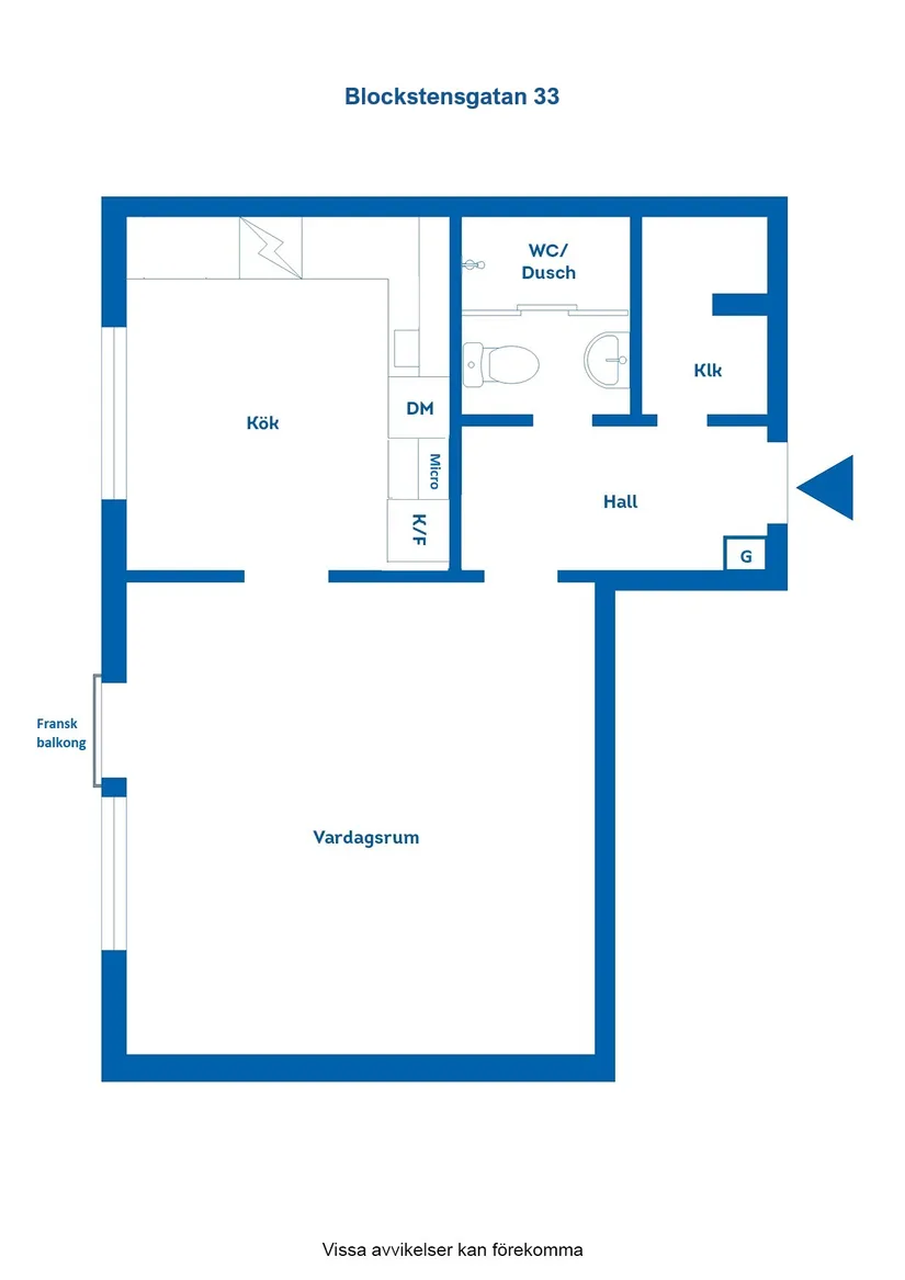 Bostadsrätt, Blockstensgatan 33, Vilbergen, Norrköping