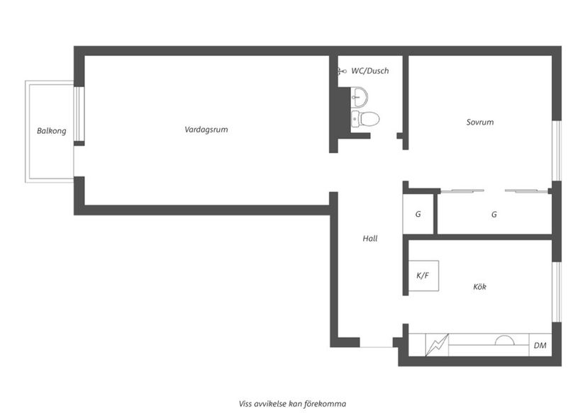 Bostadsrätt, Döbelnsgatan 110A, Norrmalm, Borås