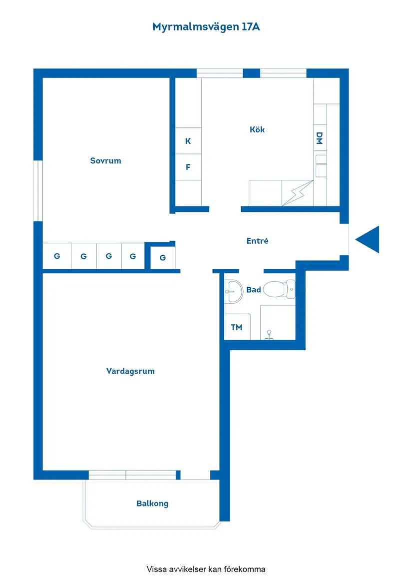 Bostadsrätt, Myrmalmsvägen 17A, Svälthagen, Finspång