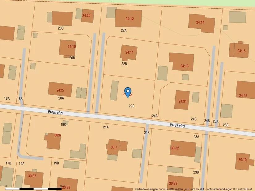 Tomt, Frejs väg 22C, Gamla Uppsala, Uppsala