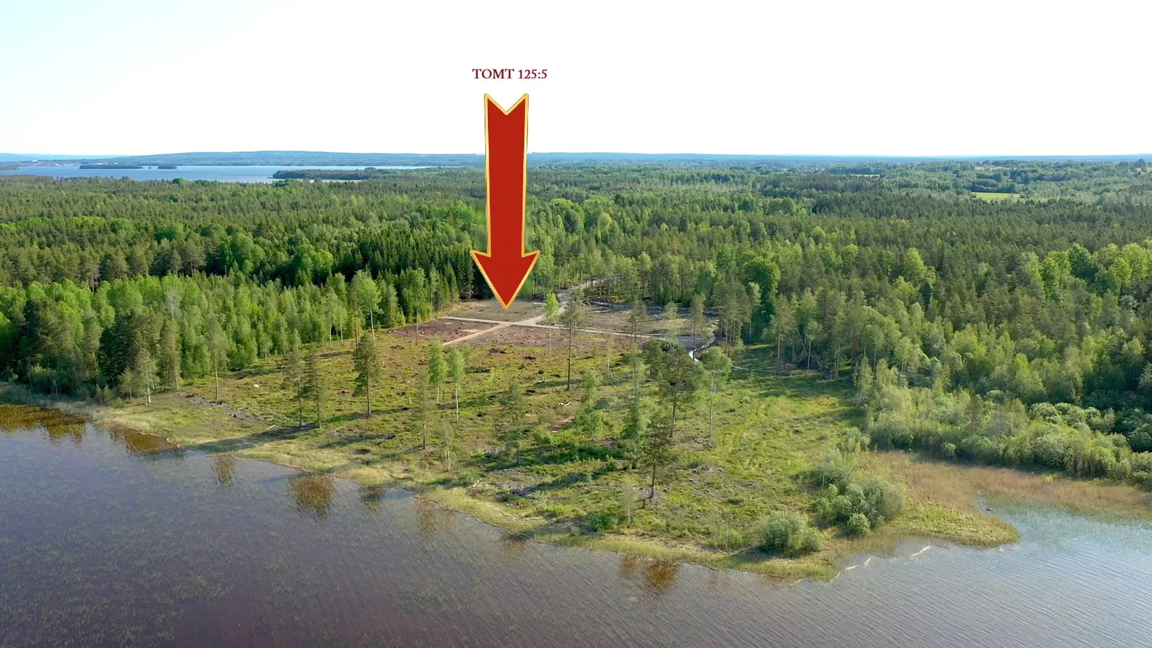 Tomt, Skålviksvägen, Tomt vid Siljan, Utanmyra/Sollerön, Mora