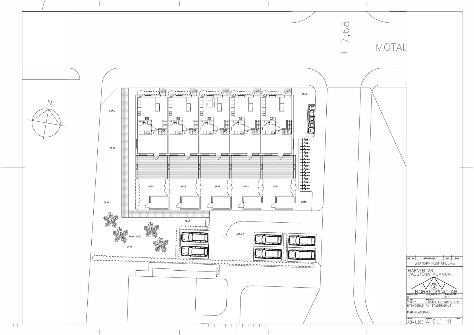 Villa, Radhus, Motalagatan 16F, Centralt, Vadstena