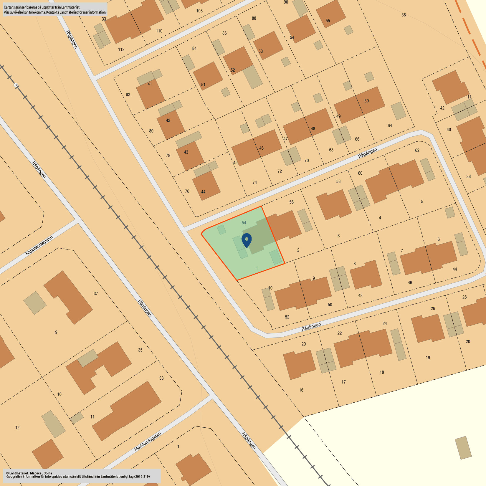 Villa, Rågången 54, Sandbyhov, Norrköping