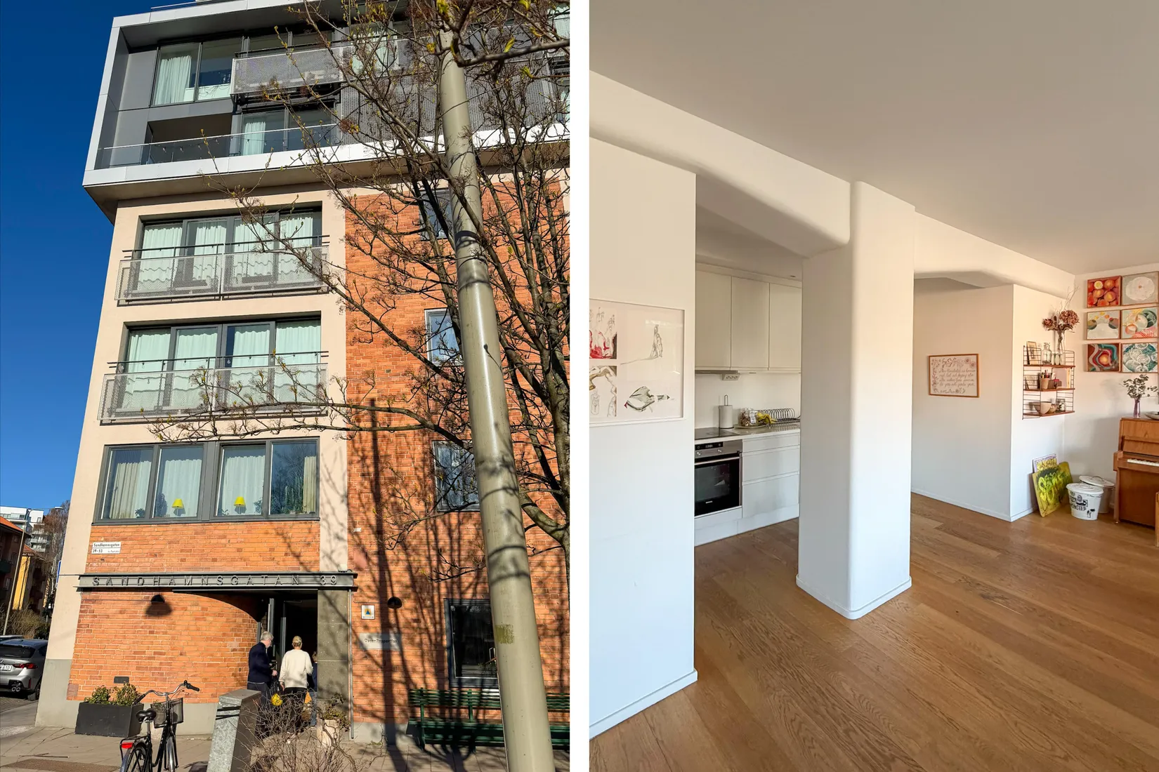 Bostadsrätt, Sandhamnsgatan 39, Gärdet, Stockholm