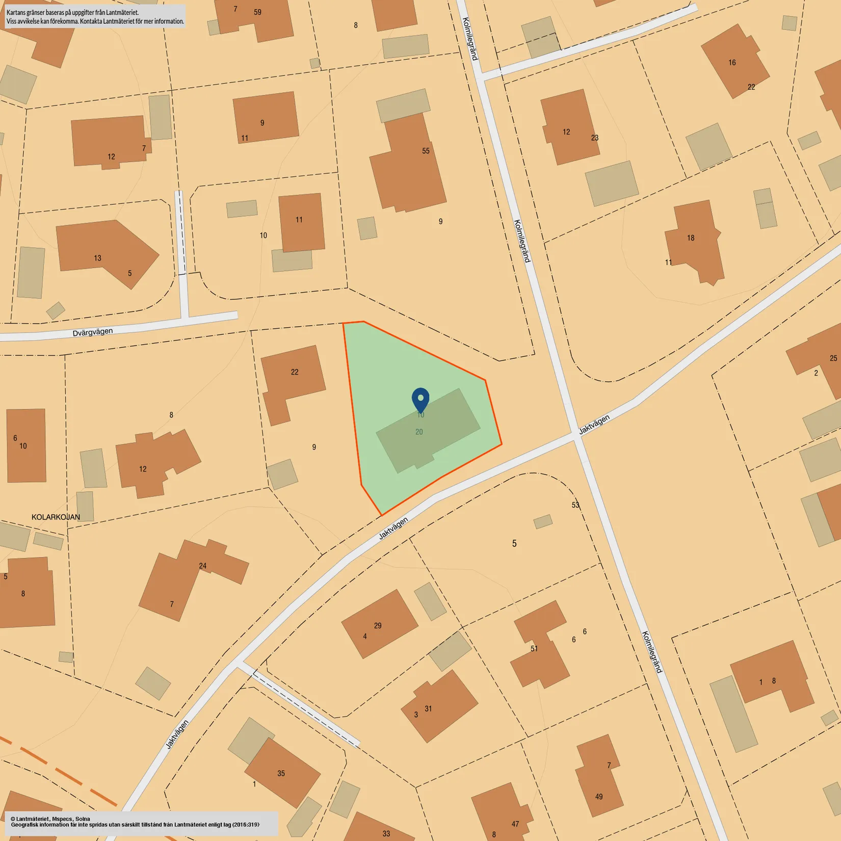 Villa, Jaktvägen 20, Skarpäng, Täby