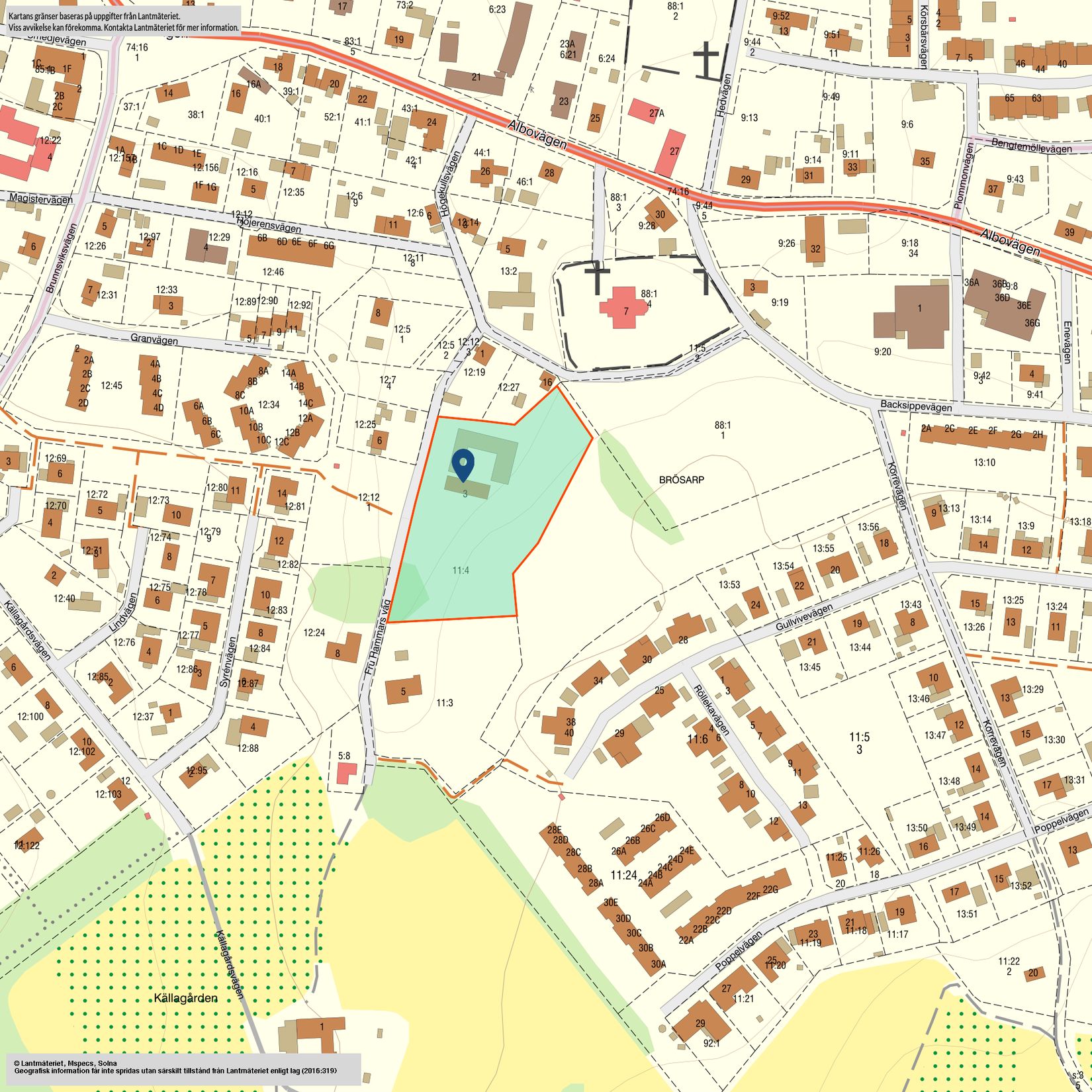 Villa, Fru Hammars väg 3, Brösarp, Tomelilla