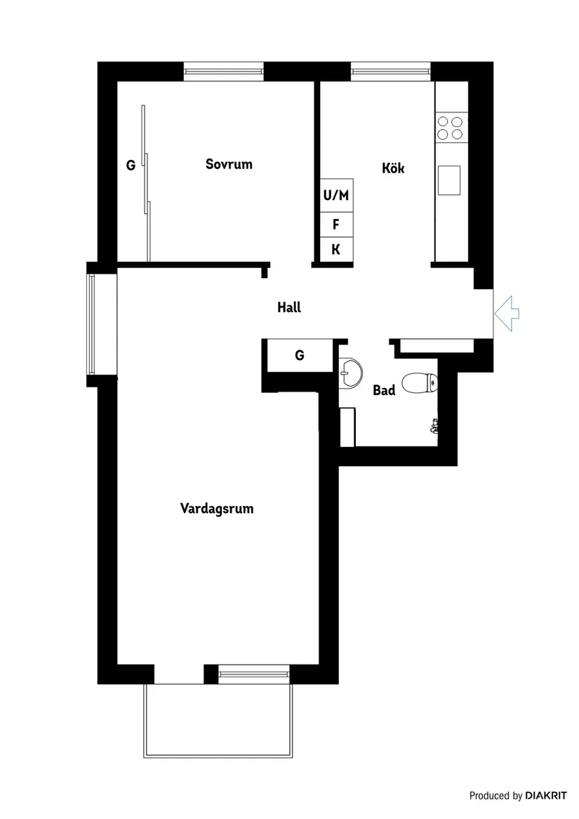 Bostadsrätt, Hemgårdsvägen 16 C, Hemgården, Nyköping