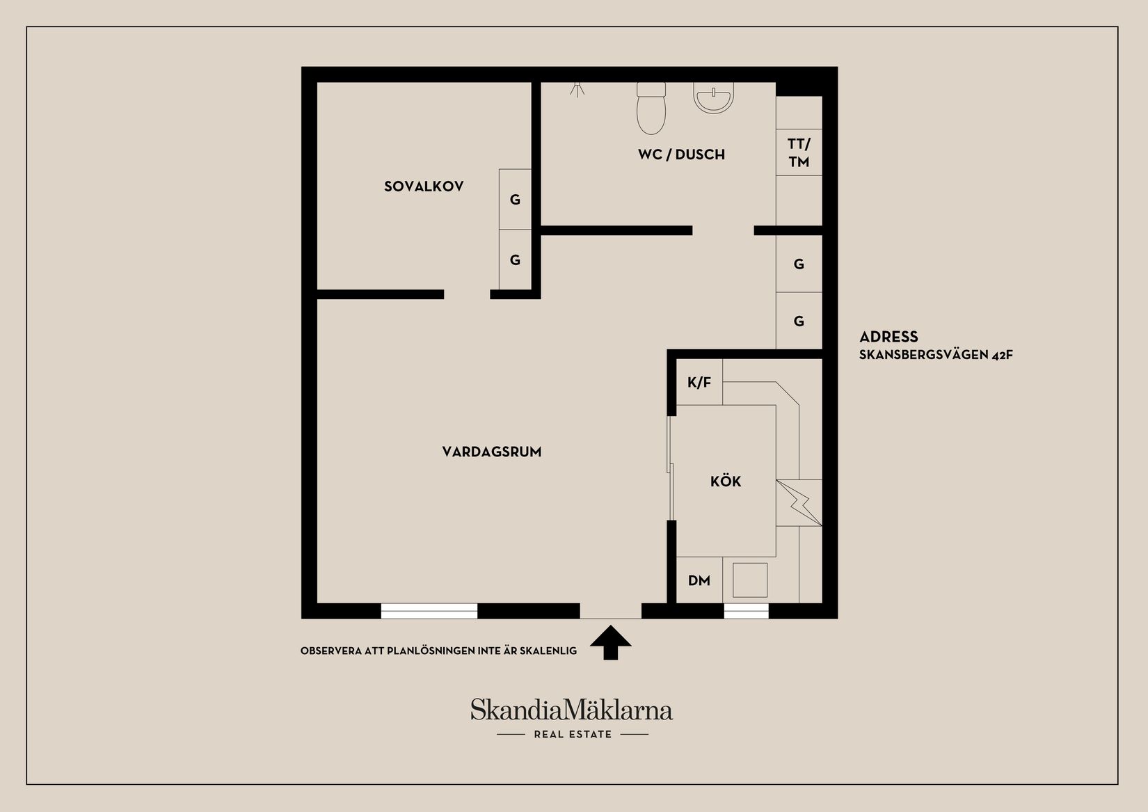 Bostadsrätt, Skansbergsvägen 42F, Huddinge