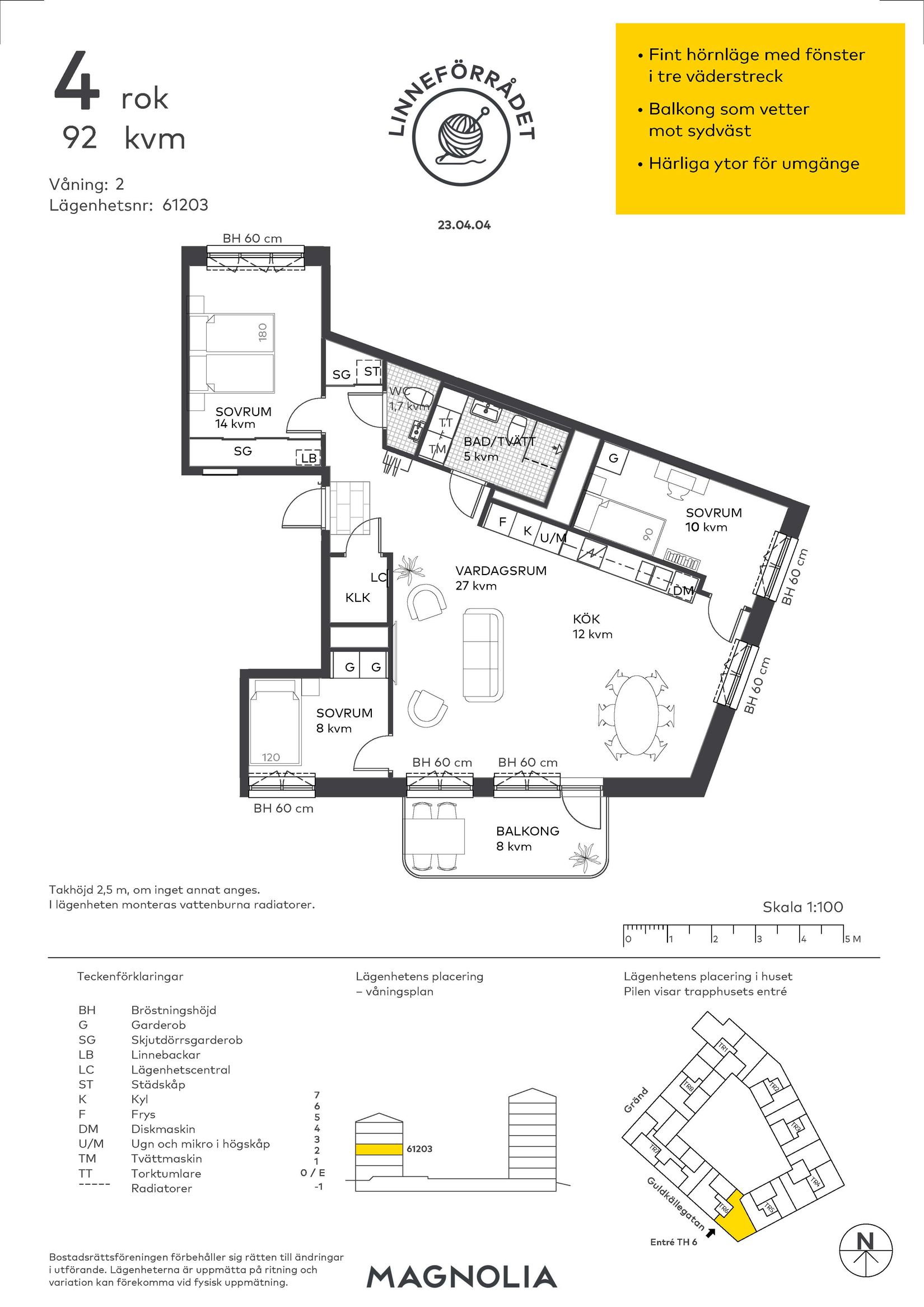 Bostadsrätt, Guldkällegatan 60, Göteborg