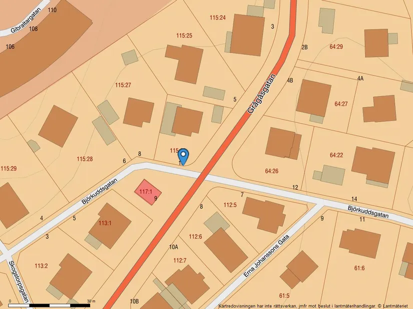 Villa, Björkuddsgatan 10, Johanneberg, Göteborg