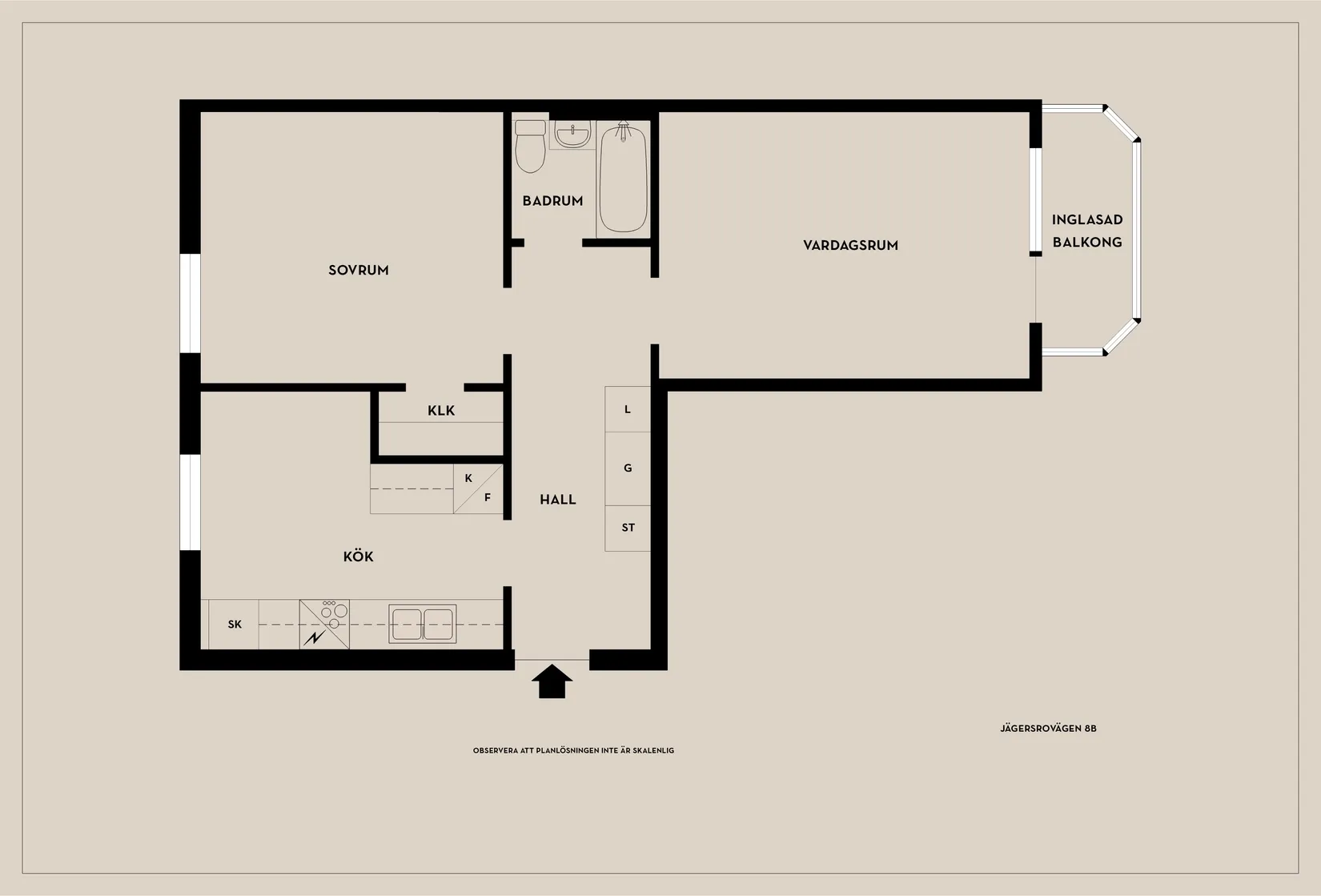 Bostadsrätt, Jägersrovägen 8B, Västra kattarp, Malmö